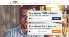 Desktop Screenshot of customtollfree.com